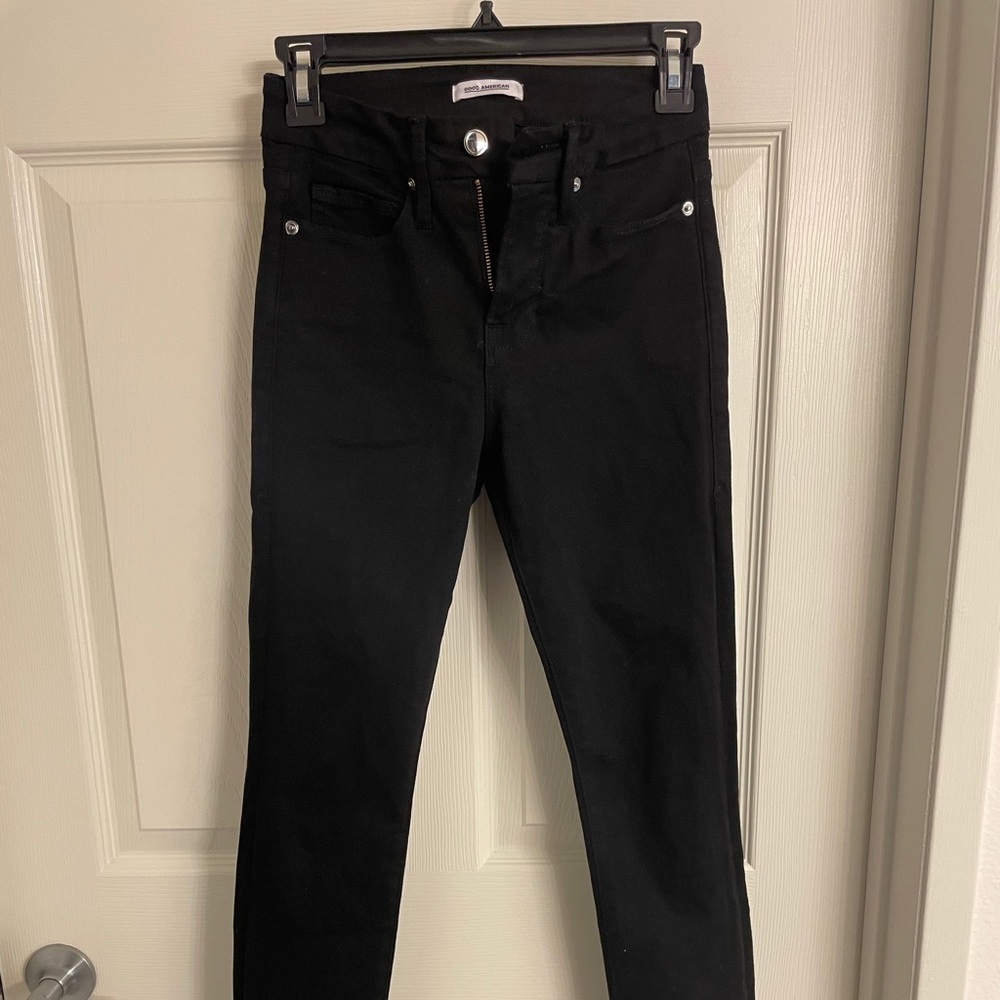 Good American black jeans